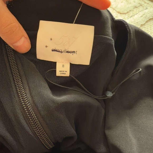 Cinq a Sept Amar Ruched Mini Black Dress - Picture 8 of 8